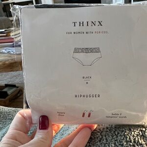 Thinx Black Hiphugger Underwear